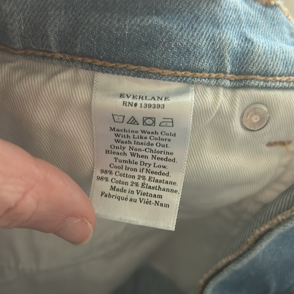 Everlane The Original Cheeky Mid Rise Jeans Light Wash 27 - Picture 4 of 7